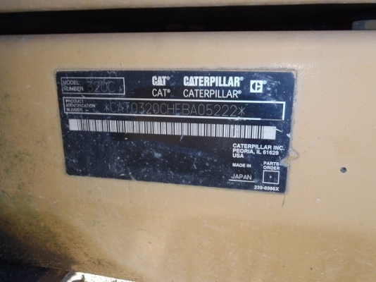Cat 320C ‪#&lrm;FBA05222‬ รถอยู่ต่างประเทศนะคะ  สนใจนำเข้าราคาไม่แพง สอบถามรายละเอียดการนำเข้าได้ค่ะ ใหม่ 061-4194022