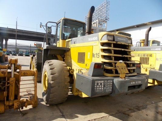มาถึงใหม่อีกแล้ว รถตักแบบงาคีบ KOMATSU WA400-3E