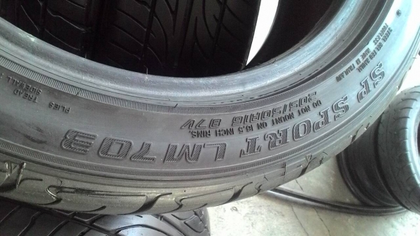 205/50R16 DUNLOP SP SPORT LM703 ชุด 4 เส้น tel.081-427-3941 ไอดีไลน์ autobot107