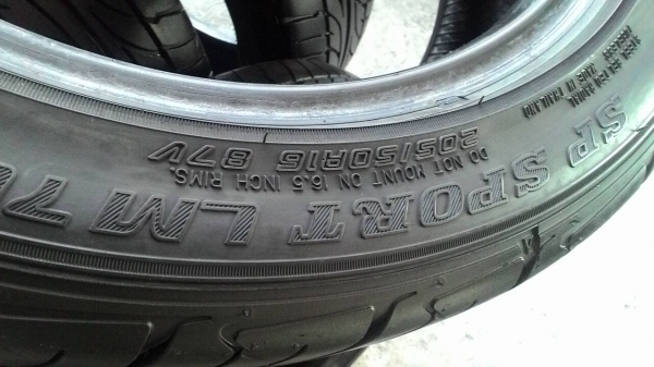 205/50R16 DUNLOP SP SPORT LM703 ชุด 4 เส้น tel.081-427-3941 ไอดีไลน์ autobot107