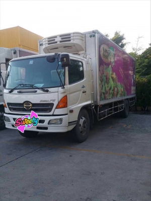 ขายรถ 6 ล้อ ฮีโน่ 212 แรง ตู้เย็นพร้อมเครื่องทำความเย็น ยาว 7.2  ม. ปี 51 สภาพสวย สนใจติดต่อ  081-9420141  ,  081-5715326