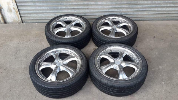 W-Work ขอบ 17 4รู100/114 ยาง 205/45/17 Yokohama