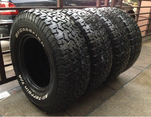 ยาง All BF goodrich 285 75 16 ดอกเต็ม สวยคม พร้อมใช้งานยาวๆ ราคาชุดล่ะ 6,500 บาท  ราไม่แพง