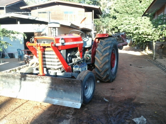 รถไถ Massey MF185  ใบดัน  ผานพรวน  7x26