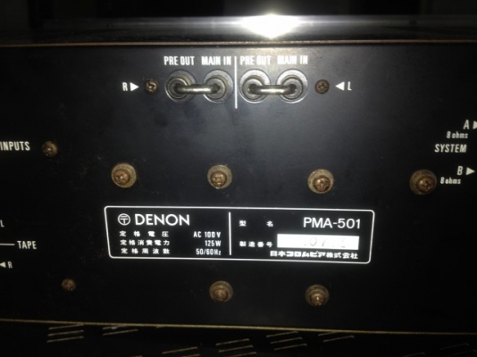 DENON PMA 501 INTEGRATED AMPLIFIER เก่าญี่ปุ่นเเท้สภาพสวยใช้ไฟ100V