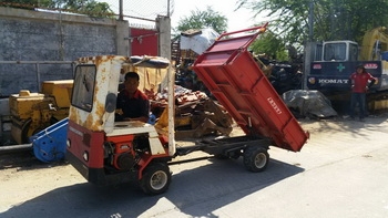 ขาย รถบรรทุกล้อยาง เพื่อการเกษตรเอนกประสงค์ KAWASHIMA ขับเคลื่อน 4 ล้อ 2 เพลา เครื่องเบนชิน KUBOTA ยกดั้มได้