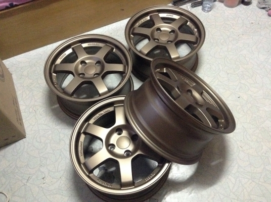 แม็กใหม่มือ1 TE37 ขอบ 15 นิ้ว 4 รู 100 ราคาถูกมีชุดเดียว