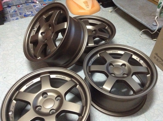 แม็กใหม่มือ1 TE37 ขอบ 15 นิ้ว 4 รู 100 ราคาถูกมีชุดเดียว