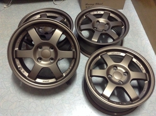 แม็กใหม่มือ1 TE37 ขอบ 15 นิ้ว 4 รู 100 ราคาถูกมีชุดเดียว