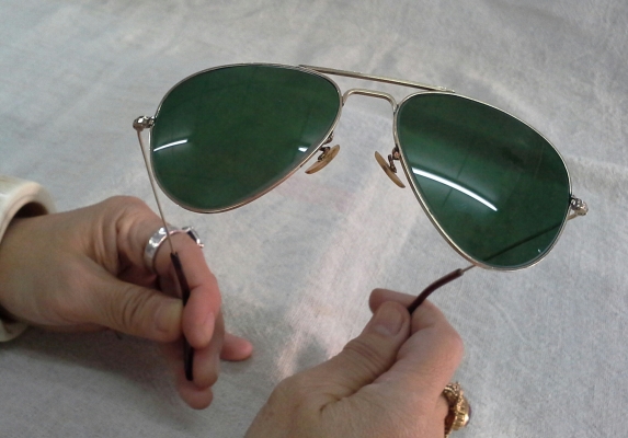 แว่นตาแฮนด์เมดโกลด์ฟิลด์ (ทองคำแท้ผสม) ALGHA 20 DUBAR made in England  20K