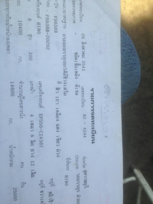 ขายรถ12ล้อ2เพลาV8ขนาด300แรงหางปลาบรรทุกแบคโค