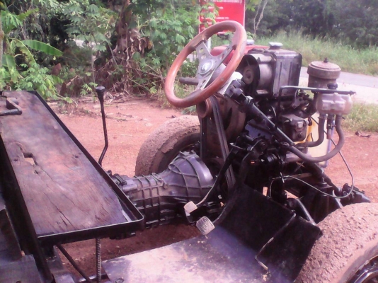 อีแต๋นคอกไม้ เครื่อง มิตซูบิชิ 8 แรง พร้อมใช้งาน