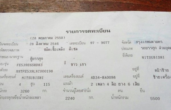 หกล้อ มิตซู แคนเตอร์ 115โบ์ว ปี46 ช่วงยาว4ม สภาพดีสวยบางเดิมพร้อมใช้ ทะเบียนพร้อมโอน หกล้อ มิตซู แคนเตอร์ 115โบ์ว ปี46 ช่วงยาว4ม สภาพดีสวยบางเดิมพร้อมใช้ ทะเบียนพร้อมโอน