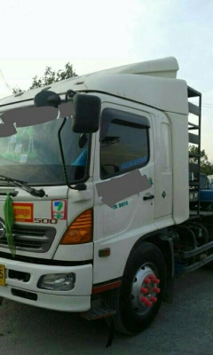 ขายดาวน์รถบรรทุก 10 ล้อหัวลาก HINO FM1J 260 แรงม้าปี 2552 ติดก๊าซ CNG ขายดาวน์ 320000