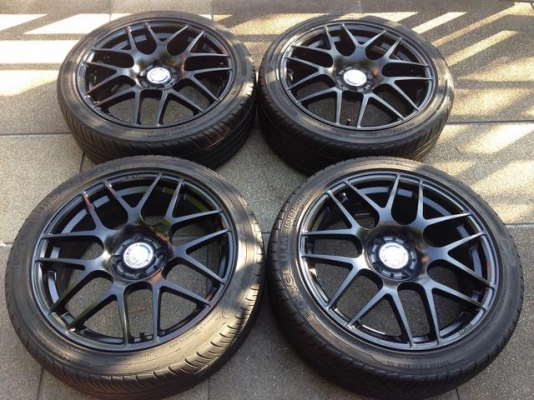 ล้อ HRE ขอบ17 4รู100 สภาพสวย พร้อมยางปี14 ดอกเต็ม ใช้กันยาว ราคาไม่แพง