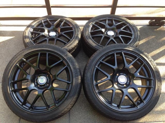 ล้อ HRE ขอบ17 4รู100 สภาพสวย พร้อมยางปี14 ดอกเต็ม ใช้กันยาว ราคาไม่แพง