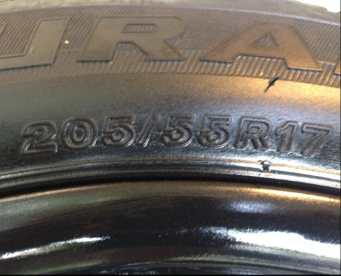 ล้อVolk ขอบ17 5รู114 พร้อมยาง Bridgestone 205 55 17 ปี14 ดอกเต็ม พร้อมใช้งานยาวๆ ราคาไม่แพง