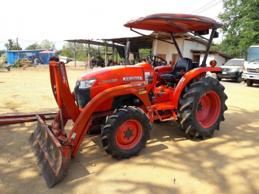 ขายคูโบต้าL3608 พร้อมดันหน้า+โรตารี่ตราช้าง รถใช้งานน้อยสภาพเดิมๆคับ