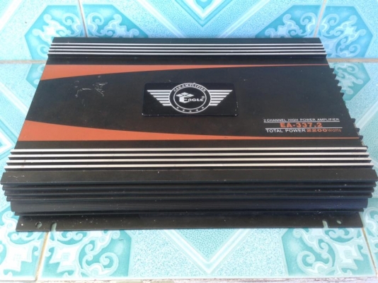แอมป์2chคลาสเอบี EAGLE มือสองสภาพดีใช้งานปกติ ขับกลางแหลมเสียงดี แรงๆ ขับซับได้เบส ขาย 1750 บาท