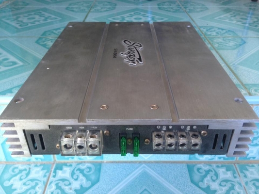 แอมป์2ch STINGER มือสองสภาพดีใช้งานปกติ ขับกลางแหลมเสียงดี ขับเบสได้ ขาย 1450 บาท