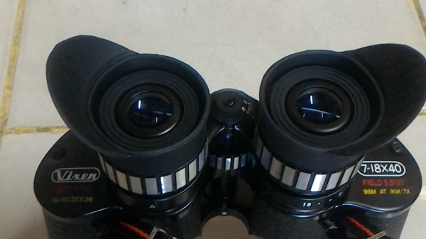 กล้องส่องทางไกล ของใหม่จากญี่ปุ่น Vixen  ขนาด 7 -18X40 FIELD 5.5ํ"  37"