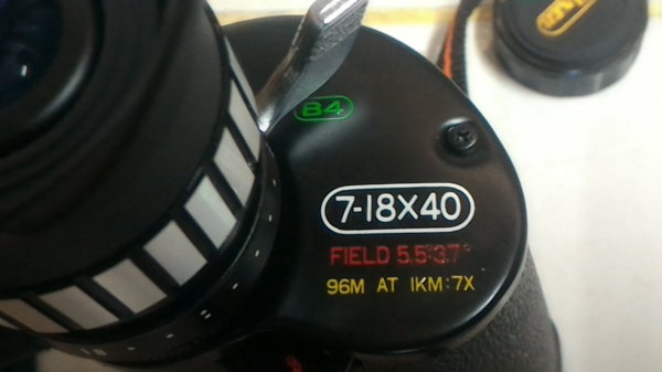 กล้องส่องทางไกล ของใหม่จากญี่ปุ่น Vixen  ขนาด 7 -18X40 FIELD 5.5ํ"  37"