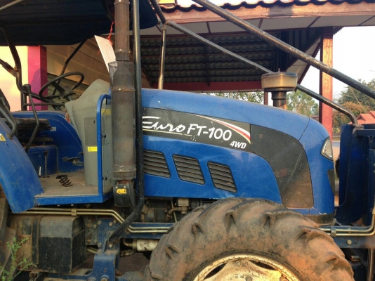 ขายรถไถ FORD Euro FT-100 4WD 1800 ชม.3 จาน 7 จาน ใบมีดดันหน้า ราคา 690000