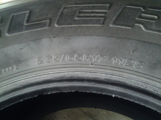 บริสโตน 265 65 17 ปี14