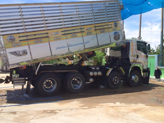 ขายรถสิบล้อ ISUZU DECA FXZ360แรง ปี53พ่วงแม่ลูก ดั้มเนียมคอกเกษตร