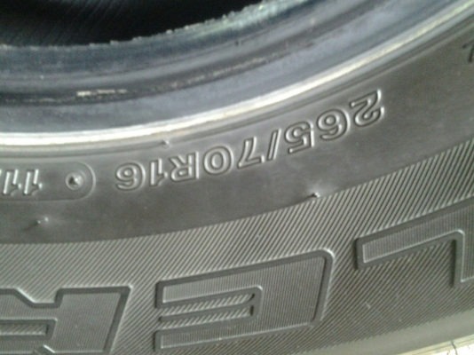 ยางบริสโตน 245 70 16 ชุด1 ส่งทั่วไทย