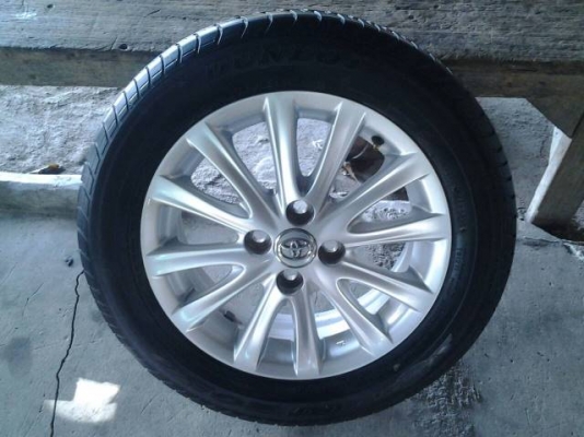 ล้อแม็ก โตโยต้า วีออส พร้อมยางปี15 ล้อเก่าเทิร์นได้