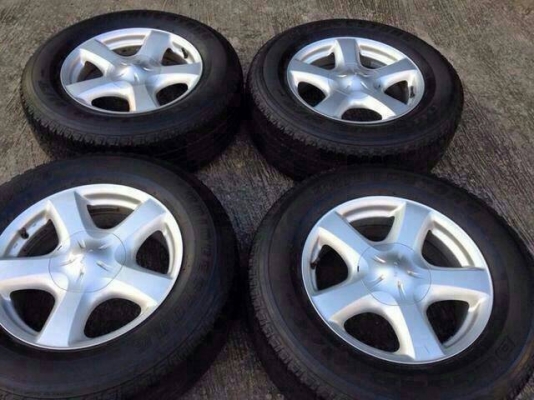 ล้อแม็ก วีครอส พร้อมยางใหม่ๆเหมือนป้ายแดง ล้อเก่าเทิร์นได้