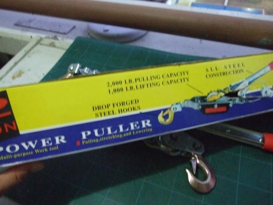 รอกสลิงโยกมือ ขนาด 2ตัน (แรงดึง) เป็นของใหม่ครับ