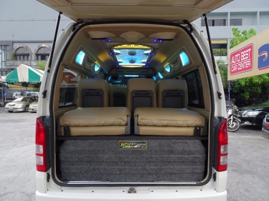 โทร 0922726668 คุณตันหยง รถตู้เบสมือสองฝั่งธน รถตู้เบนซิน CNG ปี 07 แต่งวีไอพี ราคา 659000 บาท