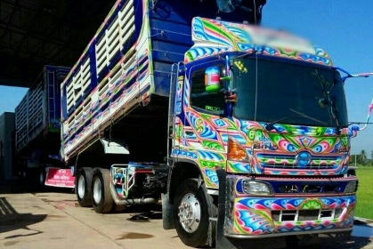 สิบล้อ ฮีโน่ 344ปี57แม่ลูก 3คาน ดั้มกะบะเหล็กค็อกเกษตร สภาพพร้อมรถสวยจัดเดิมทั้งคัน ทะเบียนพร้อมโอน