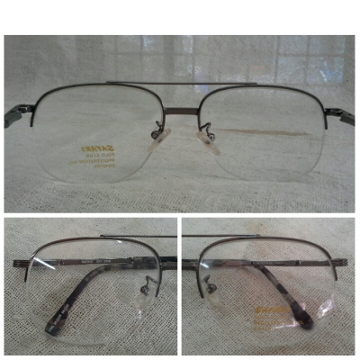 แว่นตามือหนึ่งพร้อมคลิปออน SAFARI made in Japan  บิ๊กไซซ์!