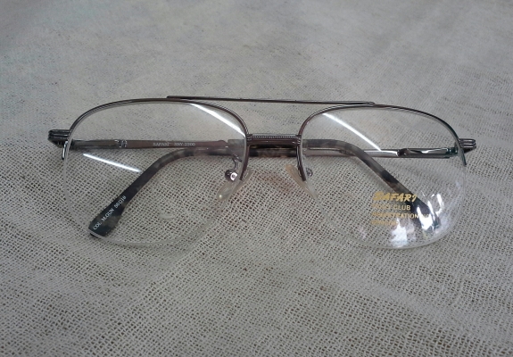 แว่นตามือหนึ่งพร้อมคลิปออน SAFARI made in Japan  บิ๊กไซซ์!