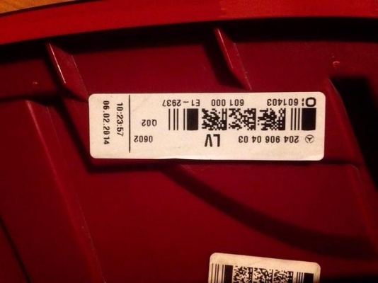 ไฟท้าย W204 C-class C-coupe