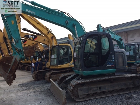 KOBELCO SK135SR-1ES 6357ชม. ปี2005 รถเก่าญี่ปุ่นไม่เคยใช้งานในไทยครับ