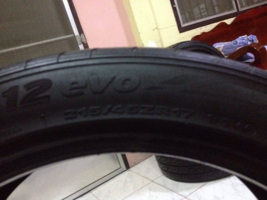 ขายยาง hankook V12 215 45 17 ปี13 ดอกหนาสภาพสวยไม่บวมไม่ปะไม่มีแตกลายงา 1คู่ ลดเหลือราคา2200บาท โทร0924462525โส กทม ขายยาง hankook V12 215 45 17 ปี13 ดอกหนาสภาพสวยไม่บวมไม่ปะไม่มีแตกลายงา 1คู่ ลดเหลือราคา2200บาท โทร0924462525โส กทม