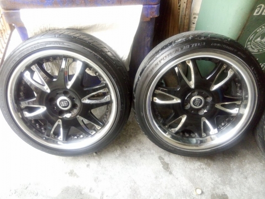 แม็ก 17 กว้าง 7.5 หน้าตื้นหลังลึก ติดยางดันลอป ราคา 6900 บาท