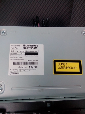 ขายวิทยุ CD 2 DIN ติดรถโตโยต้าอัลติสถอดป้ายแดง