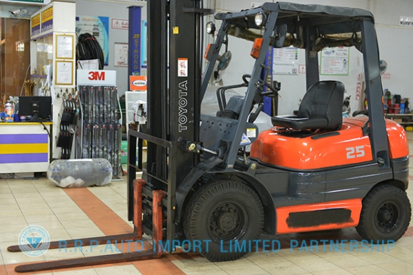 ขายรถโฟล์คลิฟท์มือสอง TOYOTA รุ่น 6FG25-15920 ราคา xxx,xxx บาท สภาพเดิมจากญี่ปุ่น