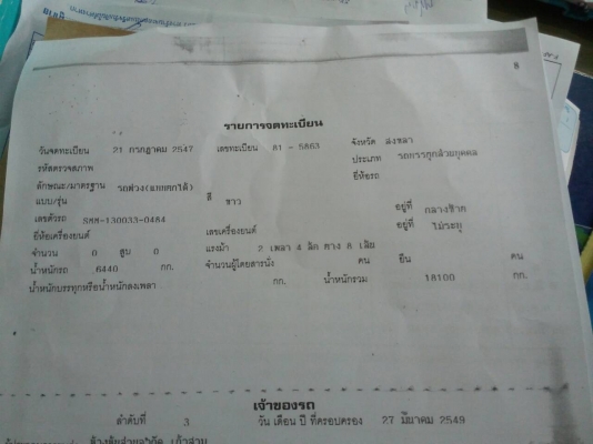 ขายรถบรรทุก 18 ล้อพ่วงแม่ลูกดัมพ์ ISUZU DECA 270 แรงม้าปี 2546 ลูกพ่วงสามมิตร 2 เพลาปี 2547 ราคา 1600000