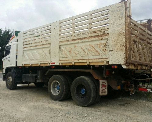 ขายรถบรรทุก 22 ล้อพ่วงแม่ลูกดัมพ์ HINO MEGA 380 แรงม้าปี 2554 ลูกพ่วงสามมิตร 3 เพลา ราคา 2600000