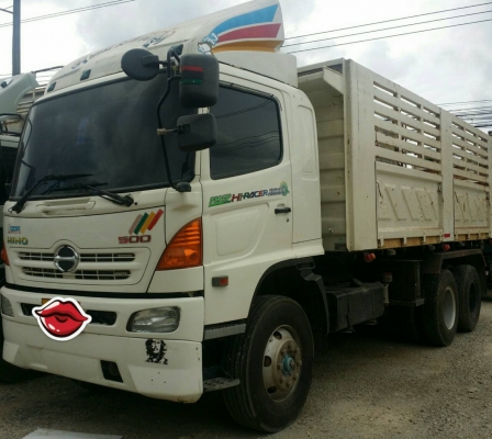 ขายรถบรรทุก 22 ล้อพ่วงแม่ลูกดัมพ์ HINO MEGA 380 แรงม้าปี 2554 ลูกพ่วงสามมิตร 3 เพลา ราคา 2600000