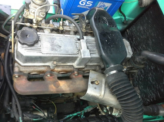 Mitsubishi ขนาด3ตัน เสาสูง3ม.เกียร์ออร์โต้ เครื่องยนต์ดีเซลS4S ยางตันใหม่4เส้น ราคาต่อรองได้0816161541