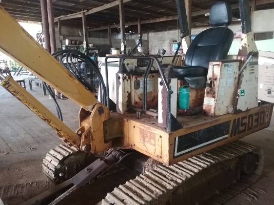 ขายรถแบคโฮ MITSUBISHI ms 030 สภาพเก่านอกสวยพร้อมใช้ราคา 175,000 090-772-3710 090-772-3708