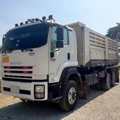 ขายรถสิบล้อ ISUZU DECA FXZ360แรง ปี54 พ่วงแม่ลูกดั้มสามมิตร
