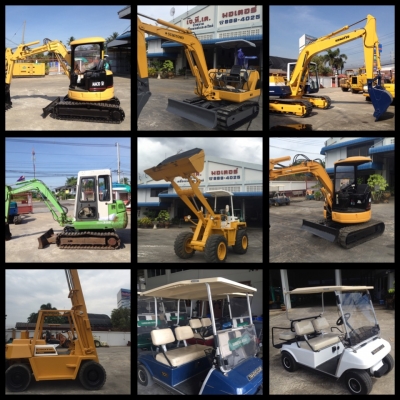 ขายรถแบคโฮ รถตัก โฟล์คลิฟต์ รถกอล์ฟ ทุกยี่ห้อ ทุกรุ่น มือสองนำเข้าจากญี่ปุ่น